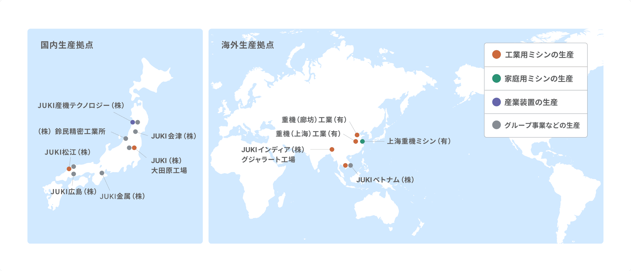 グローバルな開発拠点を示した世界地図