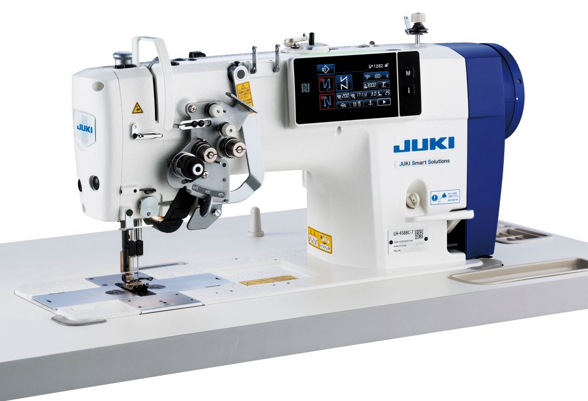 Two types of 2-needle sewing machines are now digitalized. New semi-dry