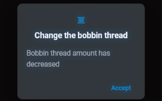 Notification before Bobbin Thread Runs Out【NEW】