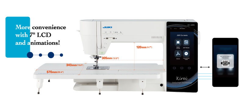  More Convenience with 7" LCD and Animations!