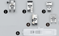 Presser feet included