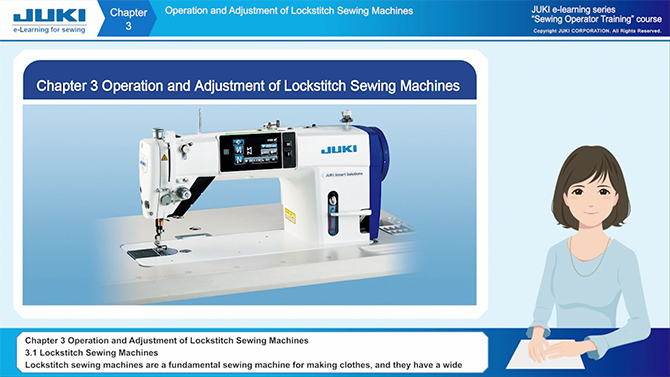 Chapter 3: Operation and Adjustment of Lockstitch Sewing Machines