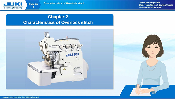 Chapter 2 :Characteristics of Overlock stitch