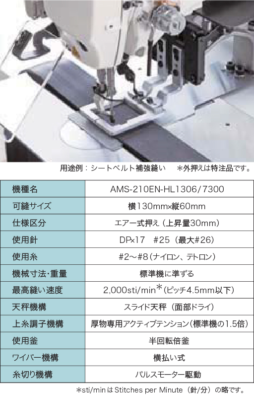 AMS-210ENシリーズ｜電子サイクルミシン｜JUKI工業用ミシン