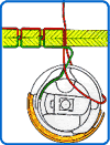 図　下糸がループの中を通る7