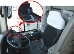 ドライブリズムマスターを装備した運転席 ドライブリズムマスターを装備した運転席